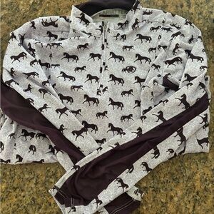 Ariat long sleeve girls riding shirt